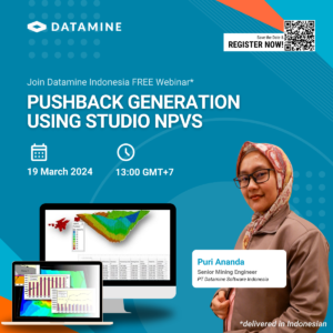Invites readers to join the Datamine Indonesia upcoming webinar. 